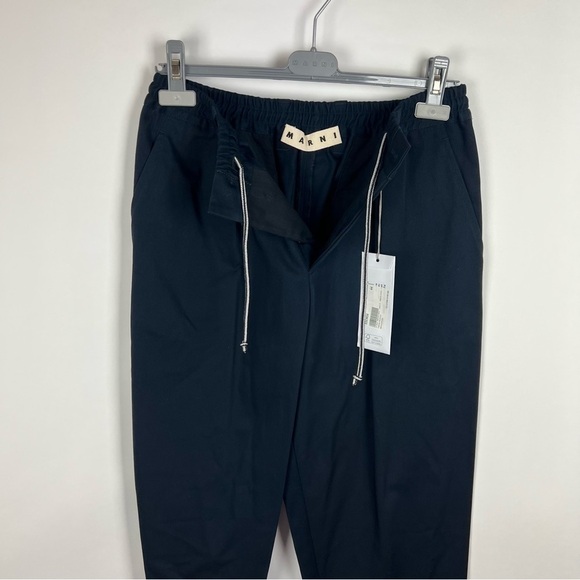 Marni, Men’s Cropped Gabardine Trousers In Navyblue. Size: 28 US. - NWT - Picture 7 of 16